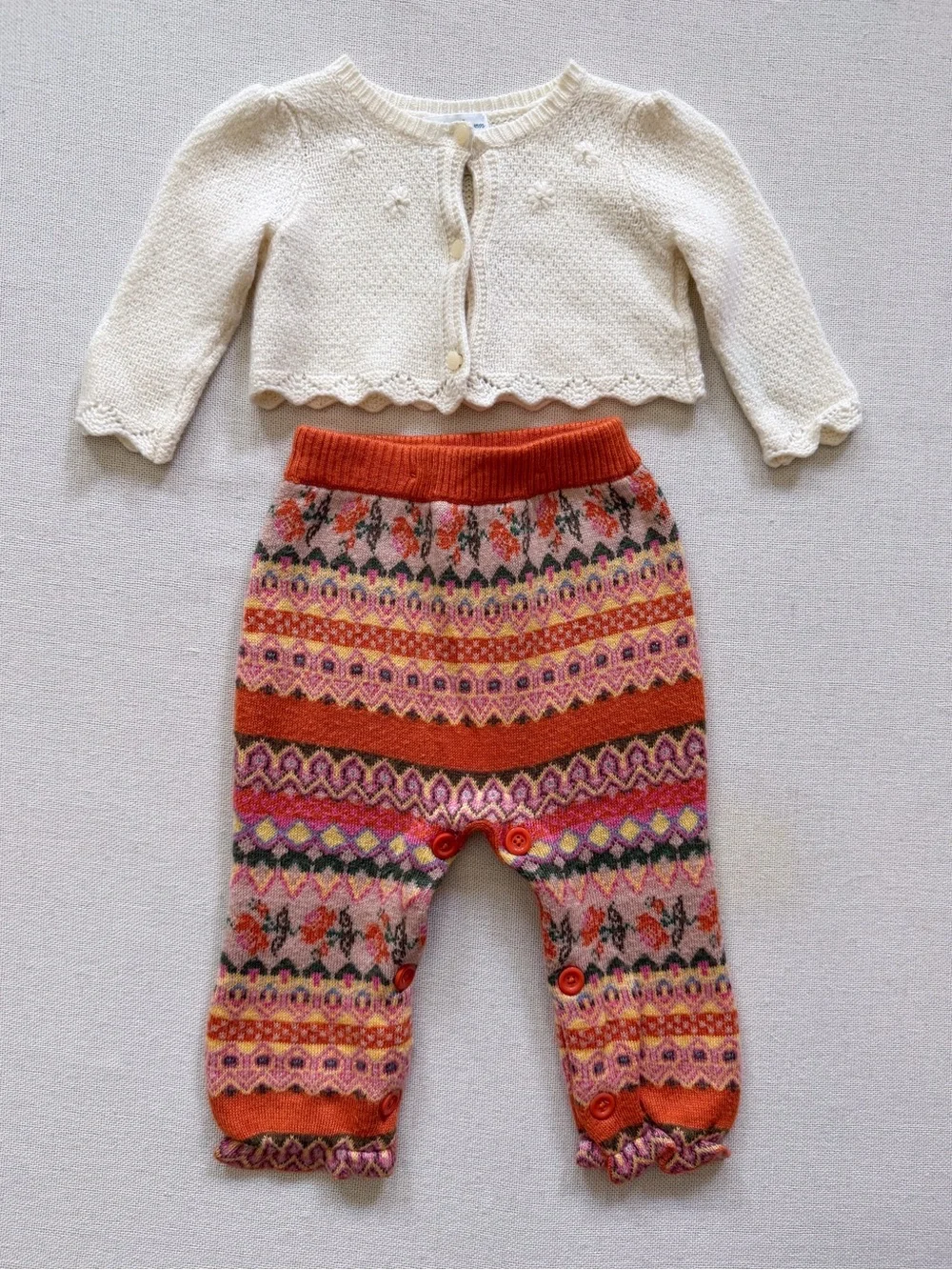 Ralph Lauren Cropped Cardigan Sweater Matilda Jane Fair Isle Pants Bundle